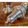 Парные винтажные серебряные солонки или соль/перец, Sterling silver (925 проба), 107 гр., Rogers Sterling Weighted Reinforce, Америка