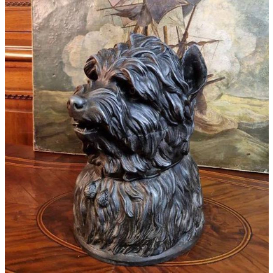 Редкая старинная шкатулка для хранения сигар, 1920 гг, бронза, Италия