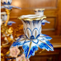 Изящный винтажный канделябр, бронза, фарфор, 1950-60 гг