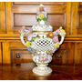 Антикварная ваза редкой сохранности, фарфор Capodimonte, Италия, конец XIX века