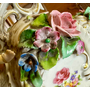 Парные антикварные вазы, фарфор, Capodimonte