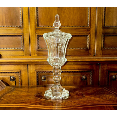 Ваза-кубок из богемского хрусталя, Moser, Чехословакия, 1950-60 гг