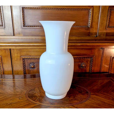 Ваза для цветов из опалового стекла Мурано, Venini, 1984 г