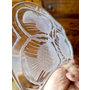 Шесть хрустальных салатных тарелок Lalique