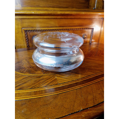 Хрустальная бонбоньерка с серебром, Италия, 1970-е гг