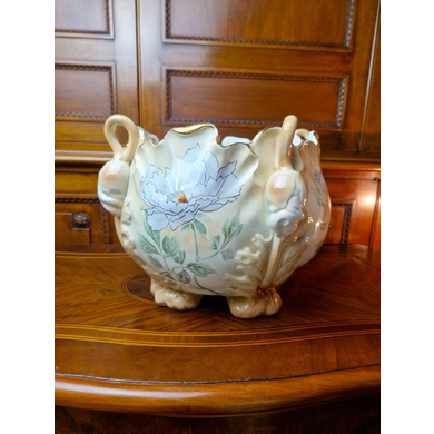 Кашпо из фаянса K&G Lunéville, Франция, около 1900 г