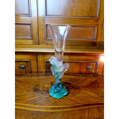 Хрустальная ваза Daum с жуком, 1988 г