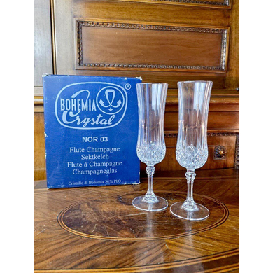 Пара хрустальных фужеров Bohemia