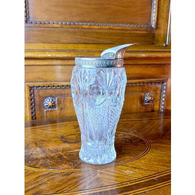 Барный стакан для смешивания коктейлей, хрусталь, серебро