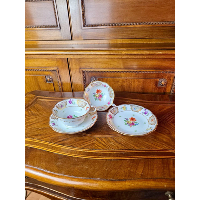 2 чайные пары из фарфора Schwarzenhammer Bavaria