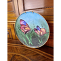 Подписная декоративная тарелка из фарфора 