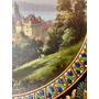 Декоративное блюдо из майолики, ручная роспись, Thun, Швейцария, ок. 1900 г